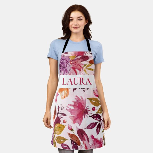 Custom Patterned Floral Schort (Gedragen)