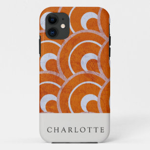 Custom Peacock Oranje iPhone 11 Hoesje