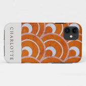 Custom Peacock Oranje Case-Mate iPhone Case (Achterkant (horizontaal))