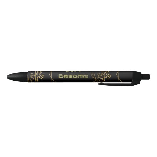 Custom Pen Soft Dreams tekstnaam Ink Kleur Zwart (Bodem)