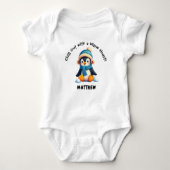 Custom Penguin Baby - Chill Out met een warm hart! Romper (Voorkant)