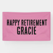 CUSTOM PENSIOEN PARTIJ ROZE BANNER BANNERS (Horizontaal)