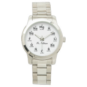 Custom Periodic Table Science Elements Watch Horloge
