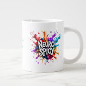 custom / personalised NEUROSPICY neurodiversity Extra Grote Beker (Rechts)