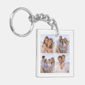 Custom Personalized Family Photo Sleutelhanger (Voorkant Links)