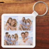 Custom Personalized Family Photo Sleutelhanger (Achterkant)