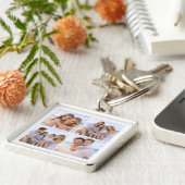 Custom Personalized Family Photo Sleutelhanger (Zijkant)