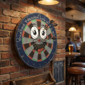 Custom Personalized Funny Smiling Face Dartbord