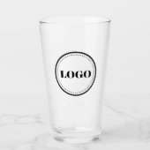 Custom Personalized Logo and Text Beer Glasses Glas (Voorkant)