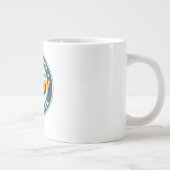 Custom Personalized Name Gift for Dad Extra Grote Beker (Rechts)