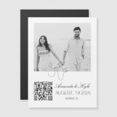 Custom Personalized Photo save the Date magnet (Devant / Derrière)