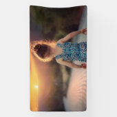 Custom Personalized Photo  Spandoek (Verticaal)