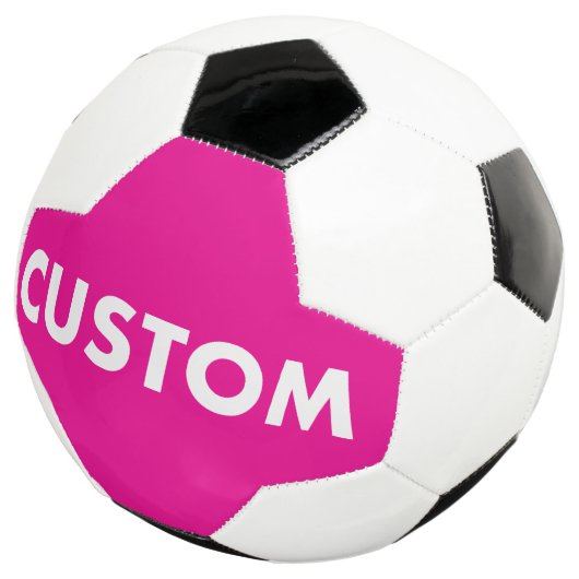 Custom Personalized PINK Soccer Football (3/4)