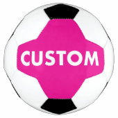 Custom Personalized PINK Soccer Football (Devant)
