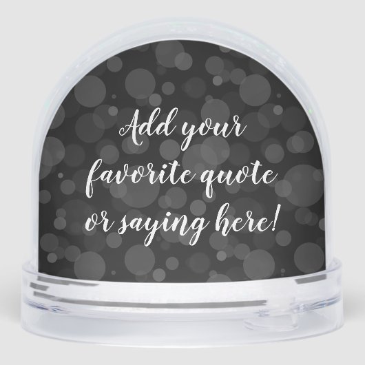 Custom Personalized Quote Saying Script Black (Arrière)