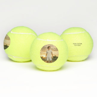 Custom Personalized Tennis Player Photo Tennisballen