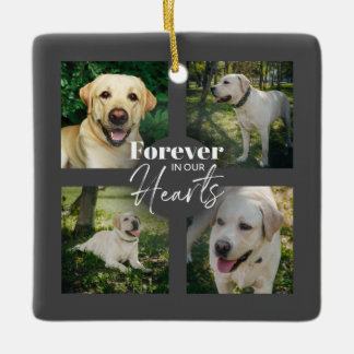 Custom Pet 5 Fotocollage Memorial Keepsake Keramisch Ornament