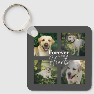 Custom Pet 5 Fotocollage Memorial Keepsake Sleutelhanger