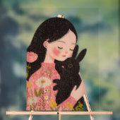 Custom Pet and Owner Portrait Pet Illustration Por (Neutre)