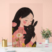 Custom Pet and Owner Portrait Pet Illustration Por (Mariage)