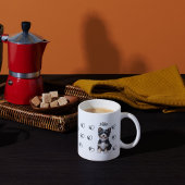 Custom Pet Dog Hearts Paws Coffee Mug