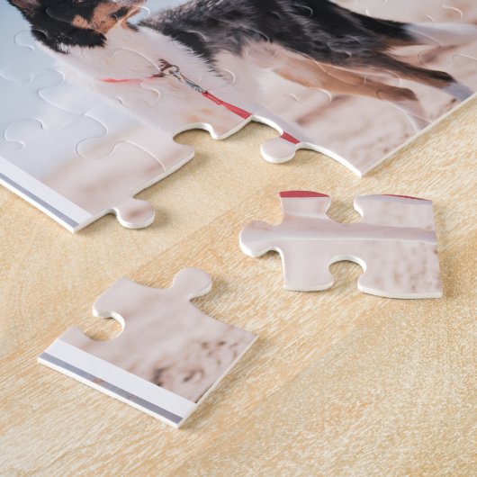 Custom Pet Dog Photo Collage Jigsaw Puzzle (Côté)