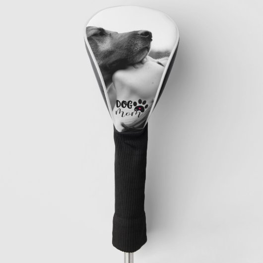 Custom Pet Foto Hond Mam Keepsake Golfheadcover (Voorkant)