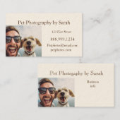 Custom Pet Fotografie Fun Visitekaartje (Voorkant / Achterkant)