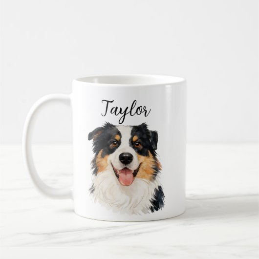 Custom Pet from Photo & Name – Personalized Dog Koffiemok (Links)