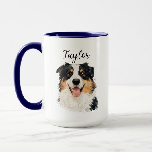 Custom Pet from Photo & Name – Personalized Dog Mok (Links)