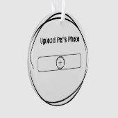 Custom Pet Memorial Foto Acryl Ornament (voorkant)