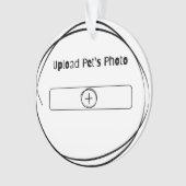 Custom Pet Memorial Foto Acryl Ornament (voorkant)