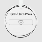 Custom Pet Memorial Foto Acryl Ornament (voorkant)