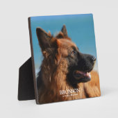 Custom Pet Memorial Foto Fotoplaat (Voorkant)