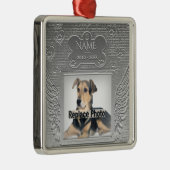 Custom Pet Memorial Metalen Ornament (Rechts)