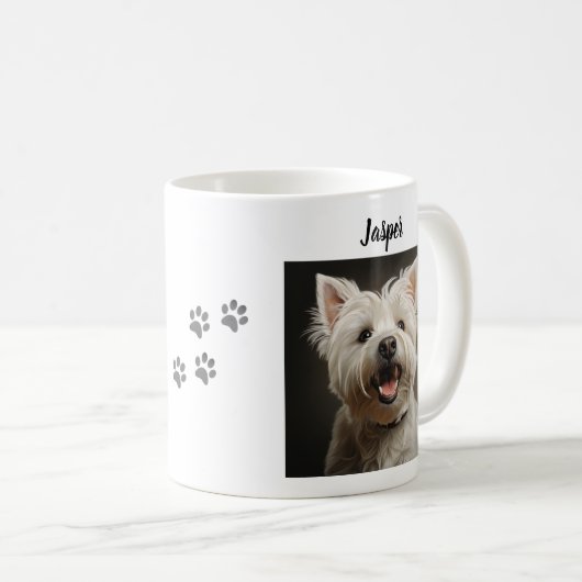 Custom Pet Mug Using Your Photo & Name (Devant droit)
