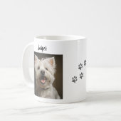 Custom Pet Mug Using Your Photo & Name Koffiemok (Voorkant links)