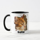 Custom Pet Name and Photo Dog Cat Lovers Gift Mugs (Gauche)
