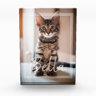 Custom Pet Name Typography and Photo Frame Fotoblokken