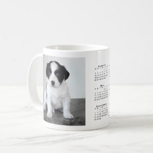 Custom Pet Photo 2025 Calendar Coffee Mok