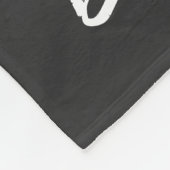 Custom Pet Photo and Name Typography Fleece Deken (Hoek)