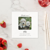 Custom Pet Photo Cocktail servetten voor bruilofte (Insitu)