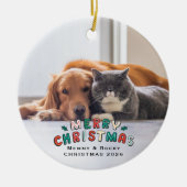 Custom Pet Photo Keramisch Ornament (Voorkant)