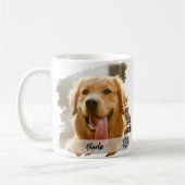 Custom Pet Photo Mok met Naam – Moderne Typografie (Links)