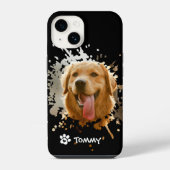 Custom Pet Photo & Name Phone Case – Modern Design iPhone Hoesje (Achterkant)