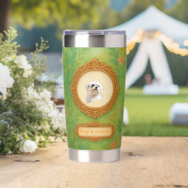 Custom Pet Photo & Name Tumbler Geïsoleerde Drinkbeker