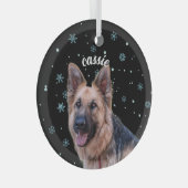 Custom Pet Photo Ornament - Personalized Snowflake (Voorkant Rechts)