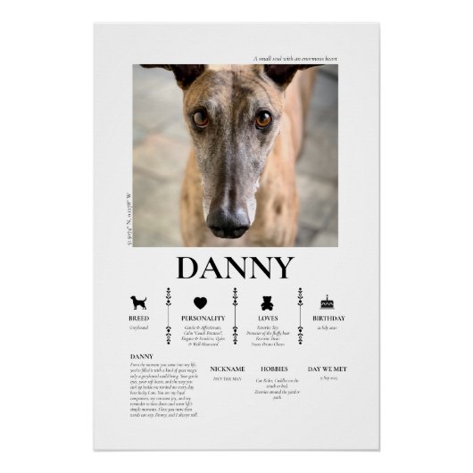 Custom Pet Photo  Perfect Poster (Voorkant)