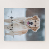 Custom Pet Photo Puzzle Personalized Elegant Gift (Horizontal)