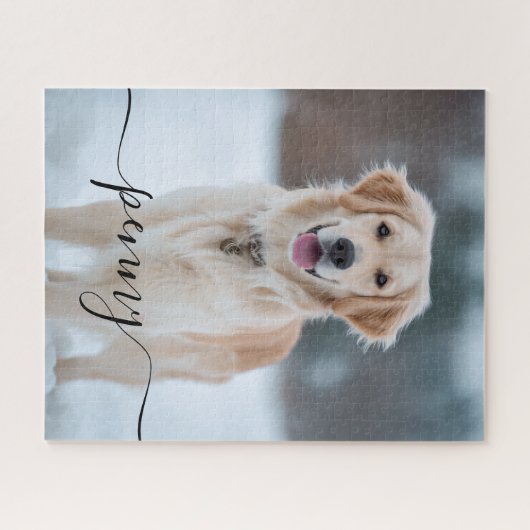 Custom Pet Photo Puzzle Personalized Elegant Gift Legpuzzel (Horizontaal)